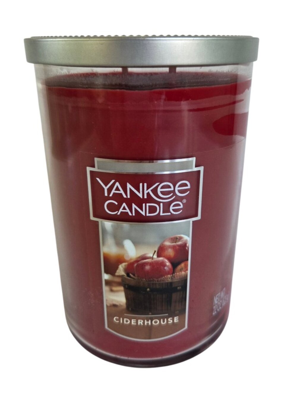 YANKEE CANDLE Ciderhouse Scent 2 Wick Glass Cylinder 22 oz Fruity Autumn - Picture 2 of 7